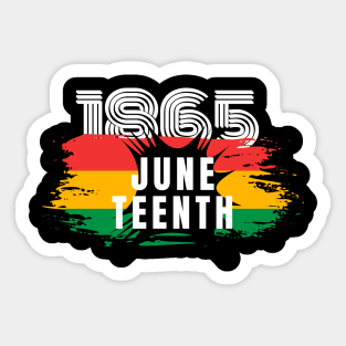 Juneteenth 1865, A Celebration of Freedom, Black Independence Day, Black Lives Matter, Black History Matters Sticker